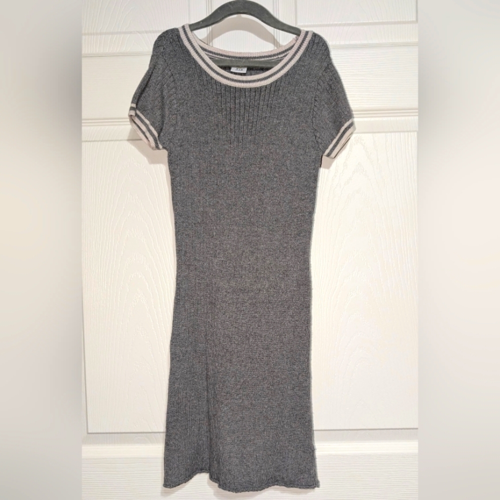 Crazy 8 Gray Ribbed Sweater Dress - Sz 7/8